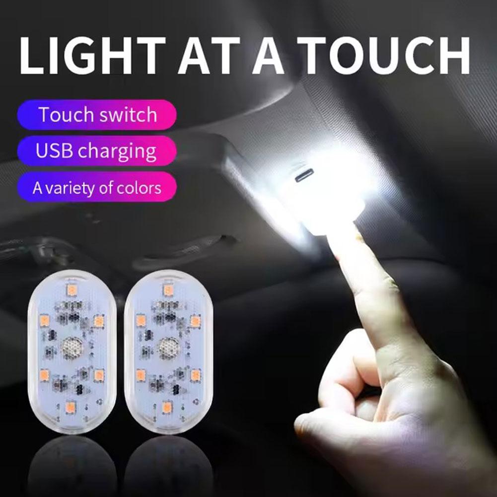 Interior Photography Lighting - 1/2/4pcs Car LED Touch Lights Wireless