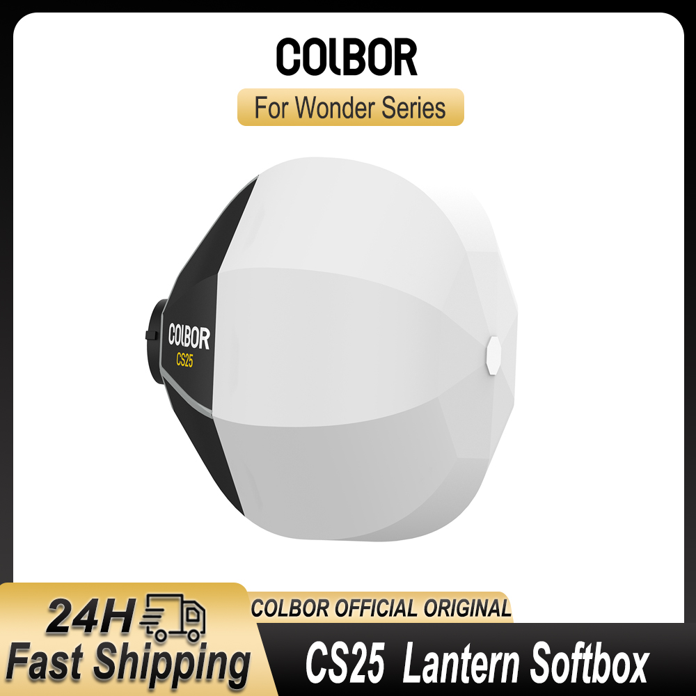 Photography Lighting Softbox - COLBOR CS25 25CM Portable Collapsible Lantern