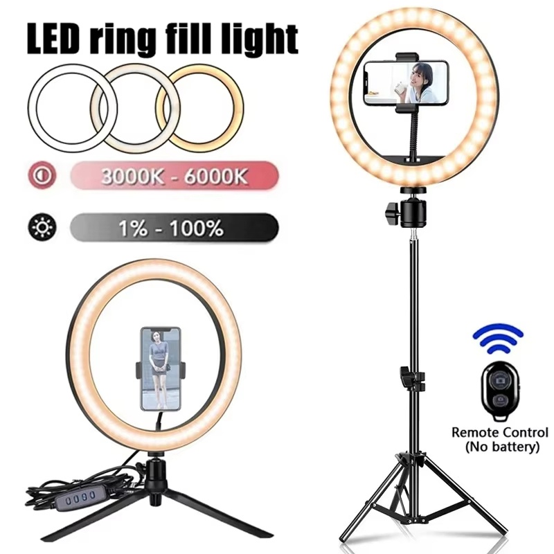 Photography Lighting With Umbrella - LED Selfie Ring Lighting Photographic Selfie