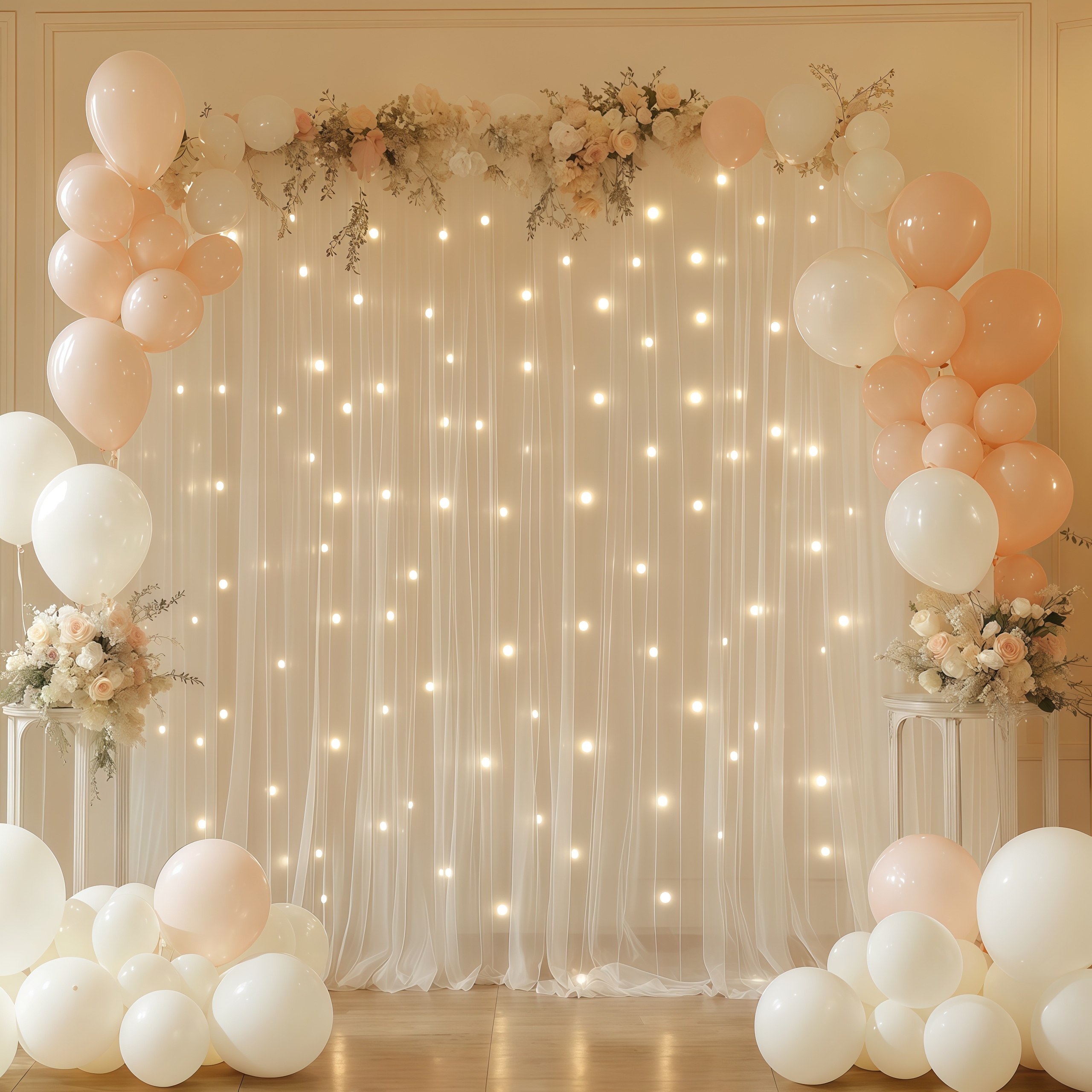 Photography Lighting Options - 3pcs/set Tulle Backdrop Curtains, Optional Curtains