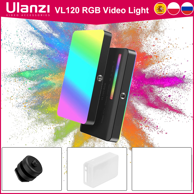 Photography Lighting With Umbrella - Ulanzi VL120 RGB Camera Video Light