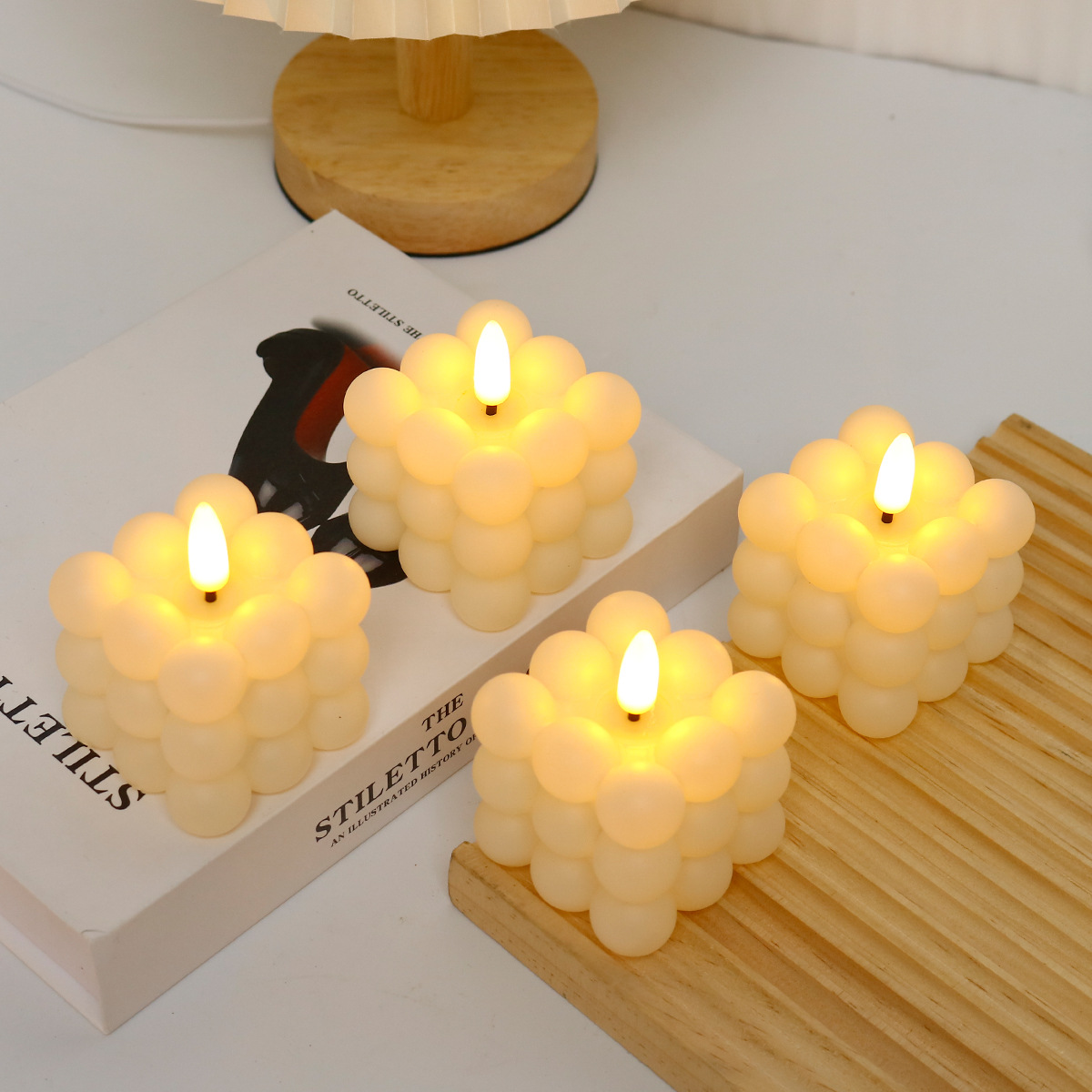 Led Candle  Cube for Wedding,  - Lighting In Photography のレビューと価格