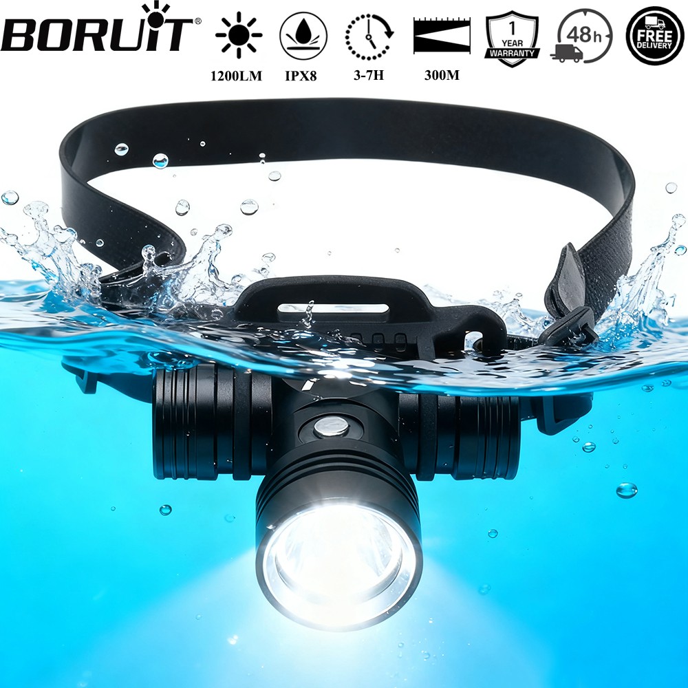 BORUiT B14 1200LM LED Scuba Di - Photography Using Lighting のレビューと価格