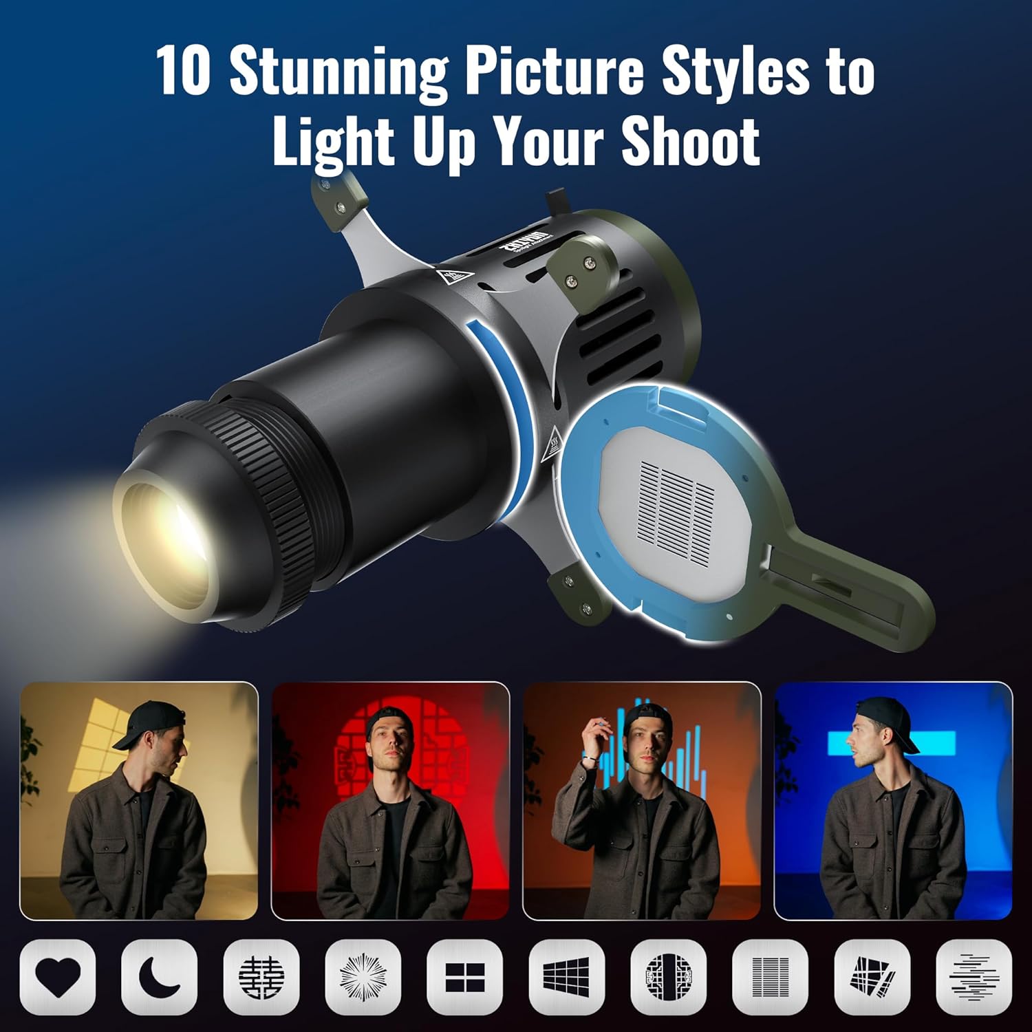 ZHIYUN Mini Spotlight Bowens M - Snoot Flash Modifier のレビューと価格