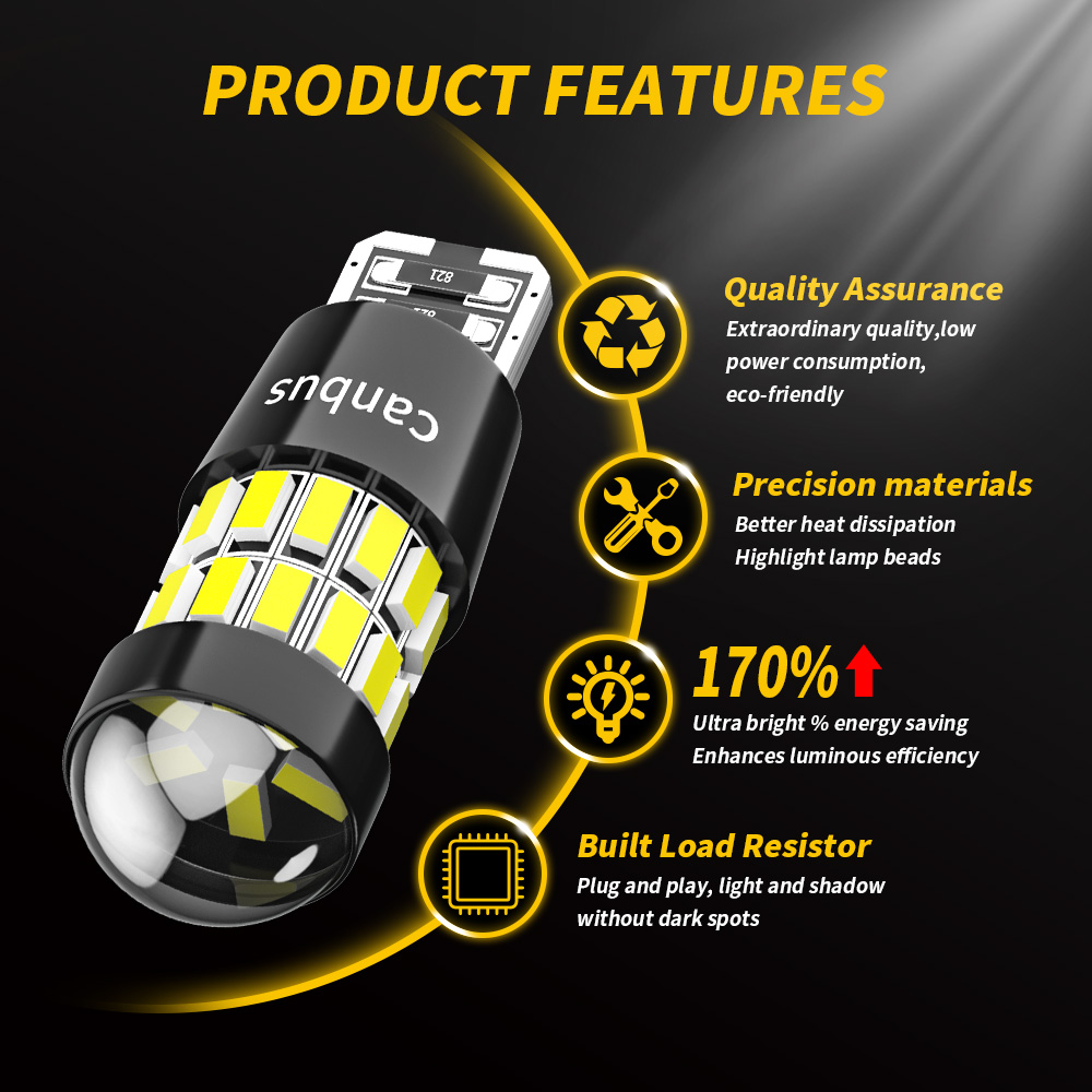 DXZ 2PCS W5W T10 LED Bulbs Len - Interior Photography Lighting のレビューと価格
