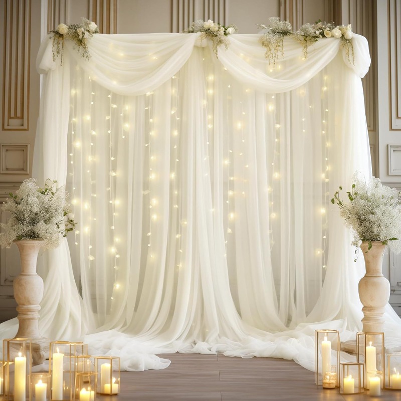 3x3m Tulle Backdrop Curtains,  - Photography Lighting Options のレビューと価格