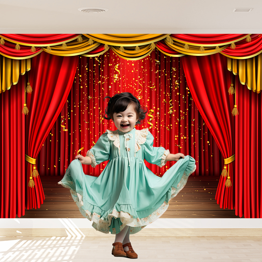 Red Theater Curtain Party Back - Photography Lighting Meter のレビューと価格