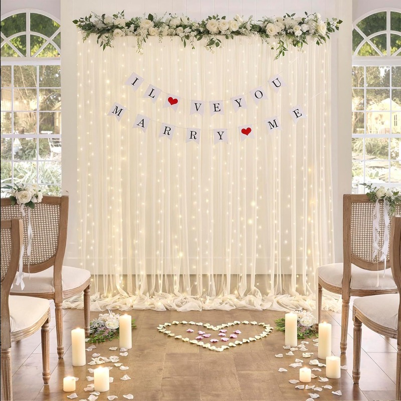 LED Tulle Backdrop Curtains, O - Photography Lighting Options のレビューと価格