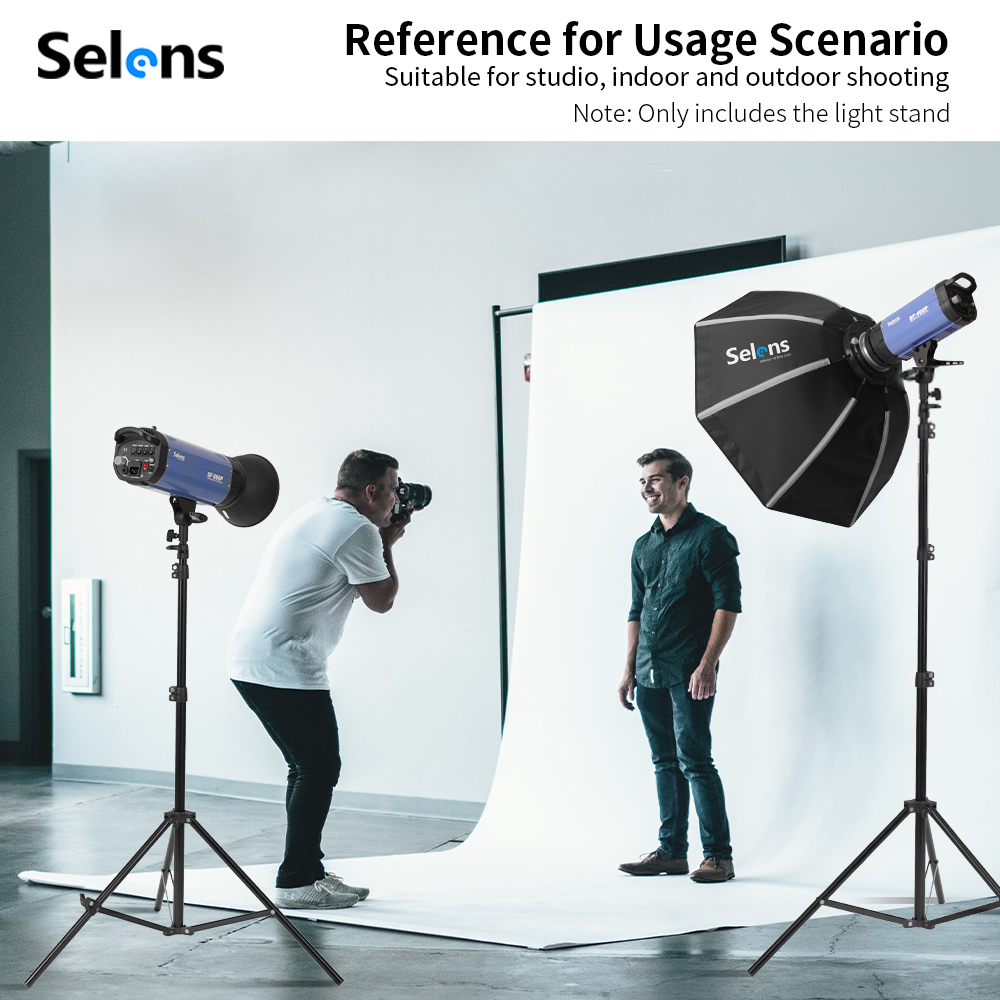 Selens 2.2~3.95M Light Stand w - Photography Lighting Softbox のレビューと価格