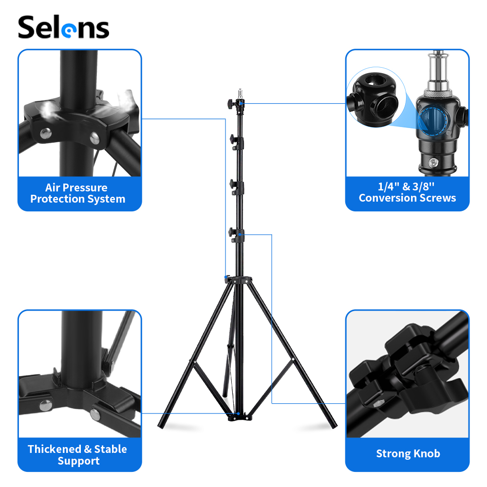 Selens 2.2~3.95M Light Stand w - Photography Lighting Softbox のレビューと価格