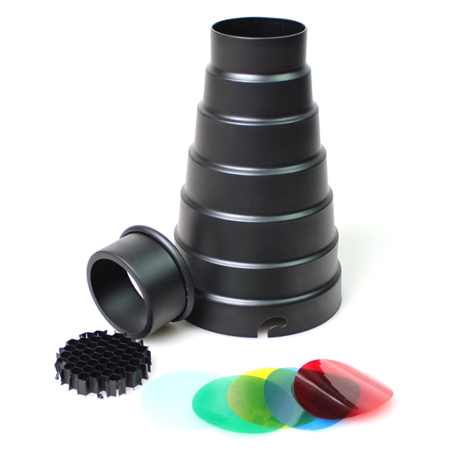 Metal Conical Snoot with Honey - Snoot Flash Modifier のレビューと価格
