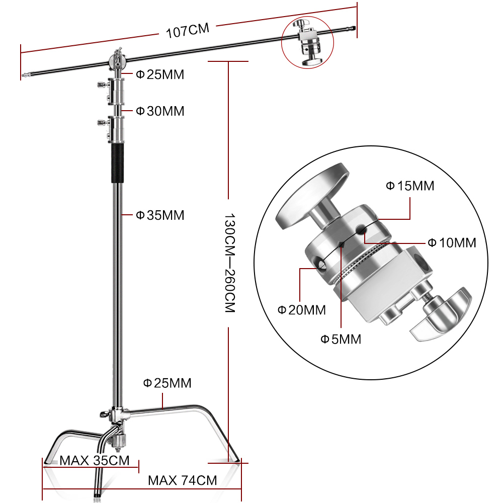 C-Stand Photography Stand Stai - Photography Lighting Softbox のレビューと価格