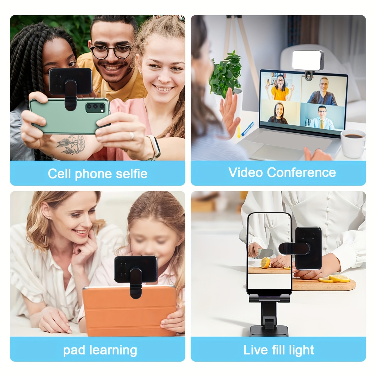 Clip-On Mobile Phone Fill Ligh - Photography Lighting Options のレビューと価格