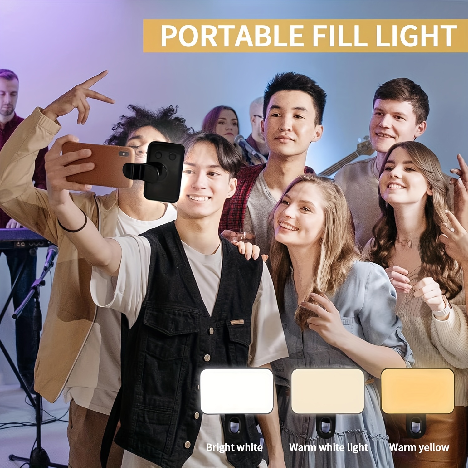 Clip-On Mobile Phone Fill Ligh - Photography Lighting Options のレビューと価格