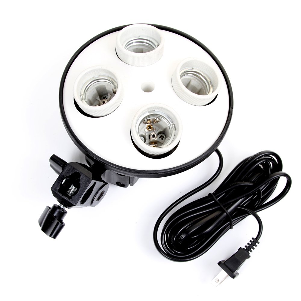 E27 Base Four Lamp Holder  Lig - Photography Using Lighting のレビューと価格