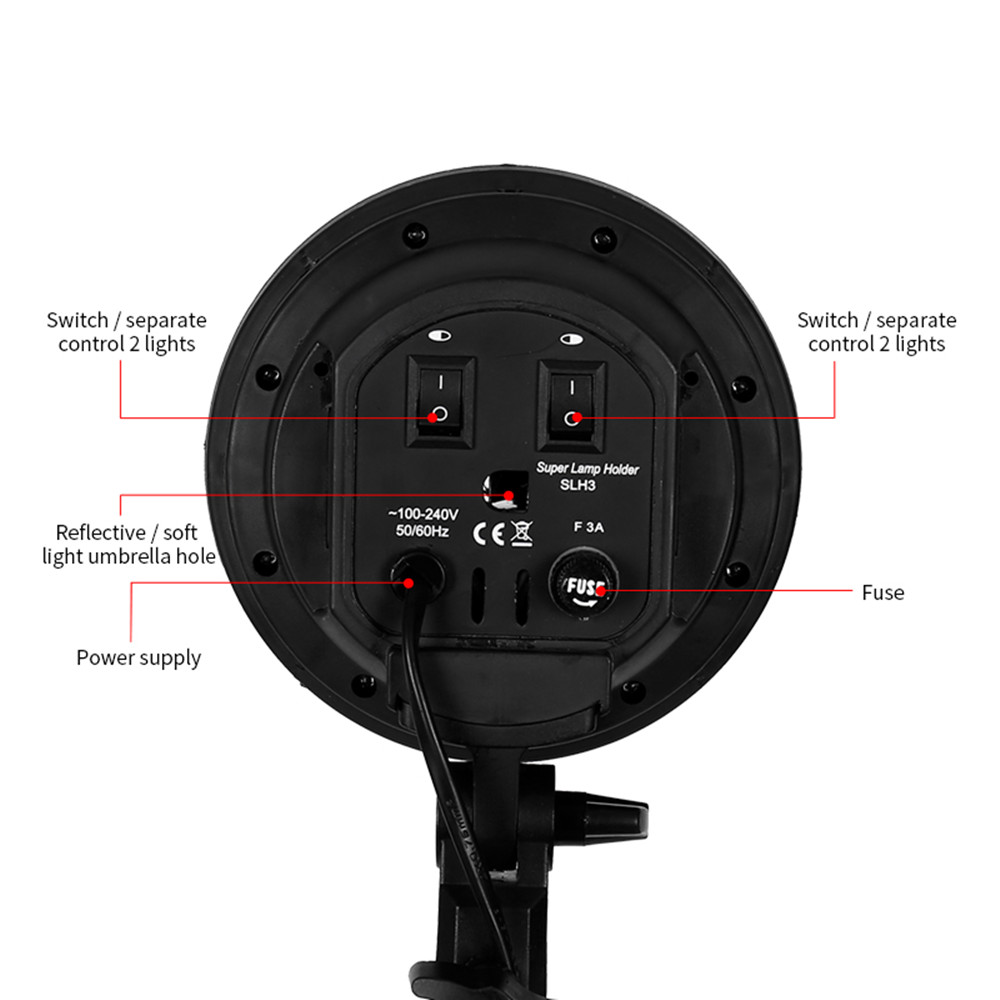 E27 Base Four Lamp Holder  Lig - Photography Using Lighting のレビューと価格