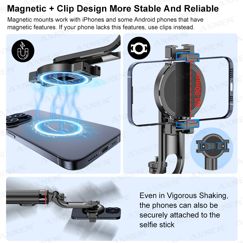 AXNEN C20 Magnetic Selfie Stic - Photography Lighting With Umbrella のレビューと価格