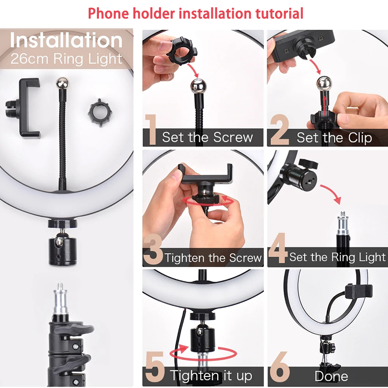 Video Light 16/26/33cm Selfie  - Photography Lighting Meter のレビューと価格