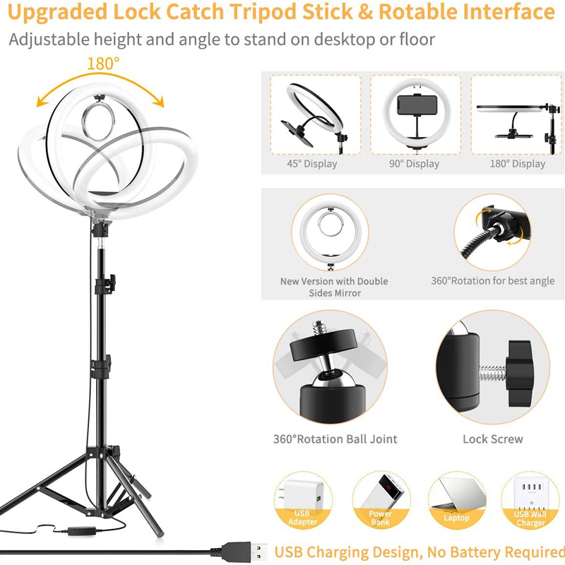 Video Light 16/26/33cm Selfie  - Photography Lighting Meter のレビューと価格