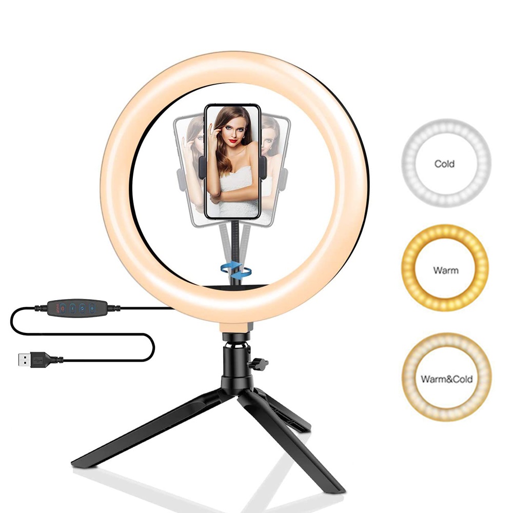 26cm 10 inch Led Ring Selfie L - Photography Lighting With Umbrella のレビューと価格