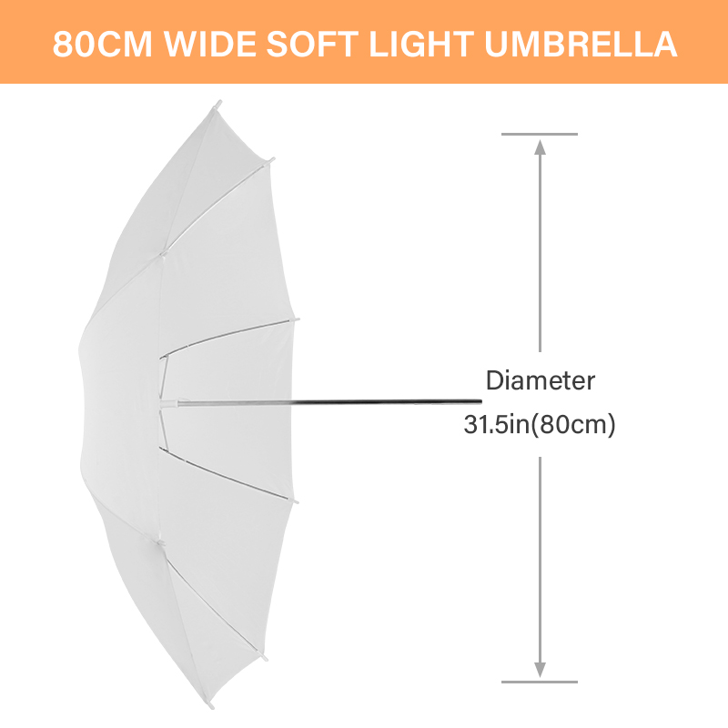 76 * 80cm X4 Transparent White - Photography Lighting With Umbrella のレビューと価格