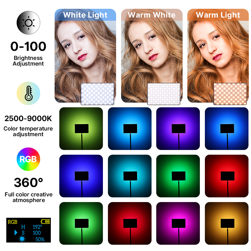 Ulanzi LT003 15W RGB Video Lig - Photography Lighting With Umbrella のレビューと価格