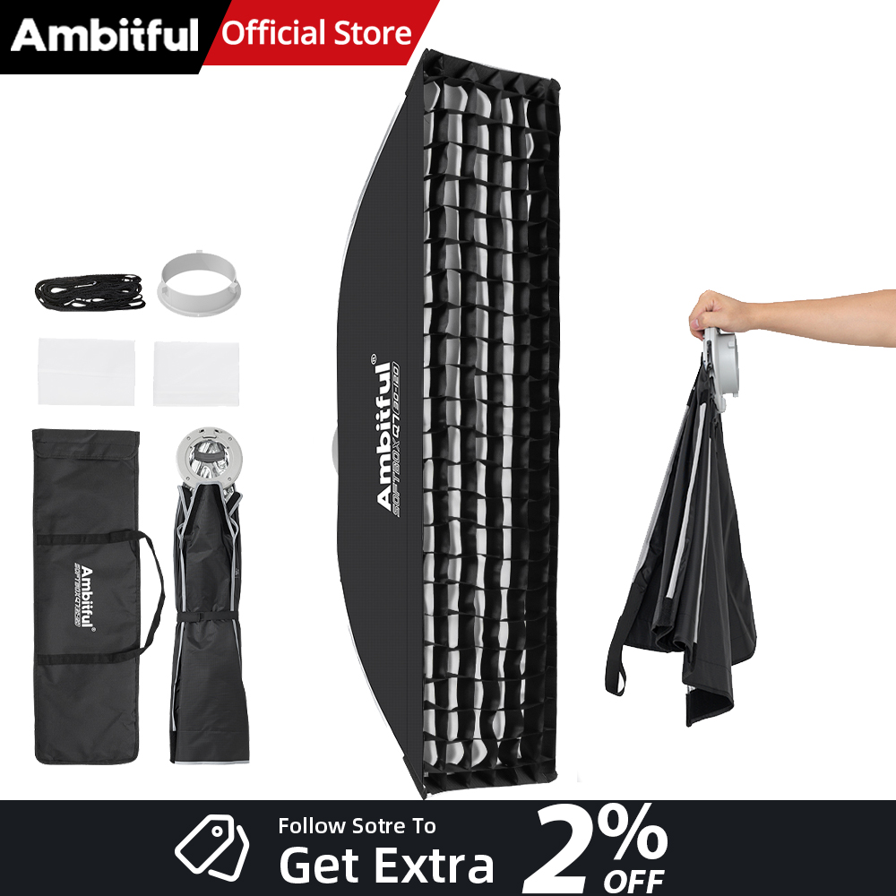 AMBITFUL Q7-II 30*120cm Bowens - Photography Lighting Softbox のレビューと価格