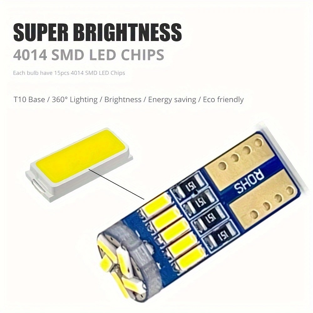 10pcs Car Led Light T10 4014 1 - Interior Photography Lighting のレビューと価格
