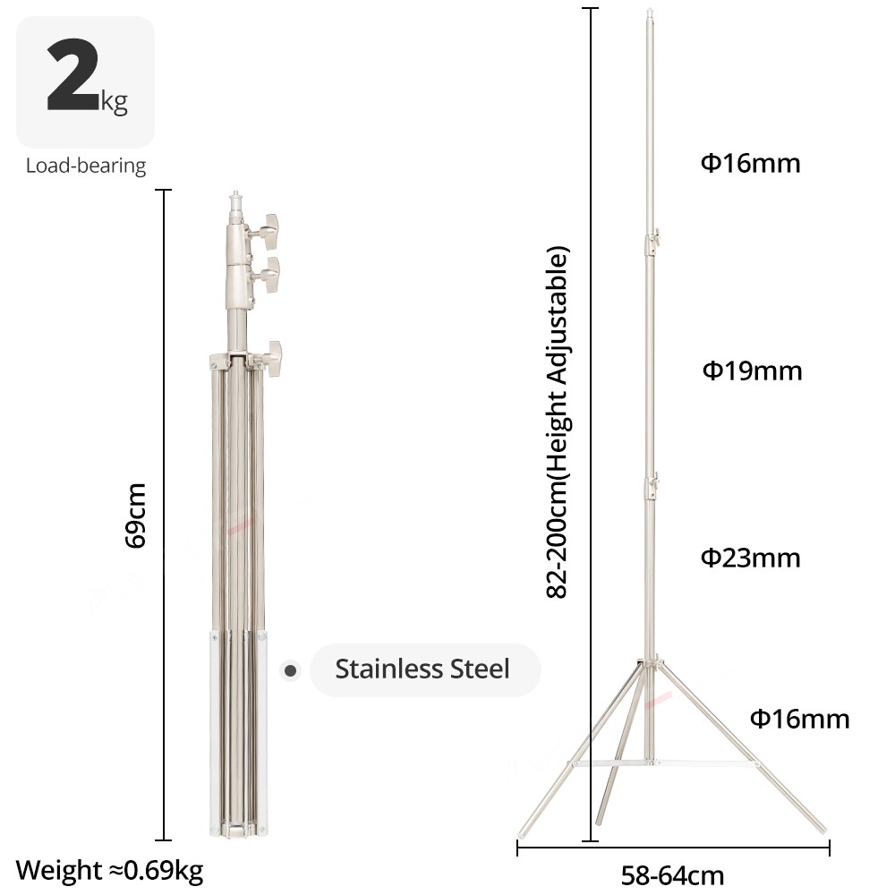 AMBITFUL Stainless Steel 2M He - Photography Lighting With Umbrella のレビューと価格