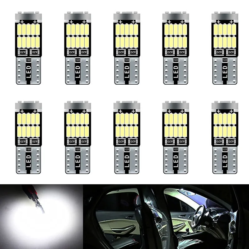 10pcs T10 W5W 194 501 Led Canb - Interior Photography Lighting のレビューと価格