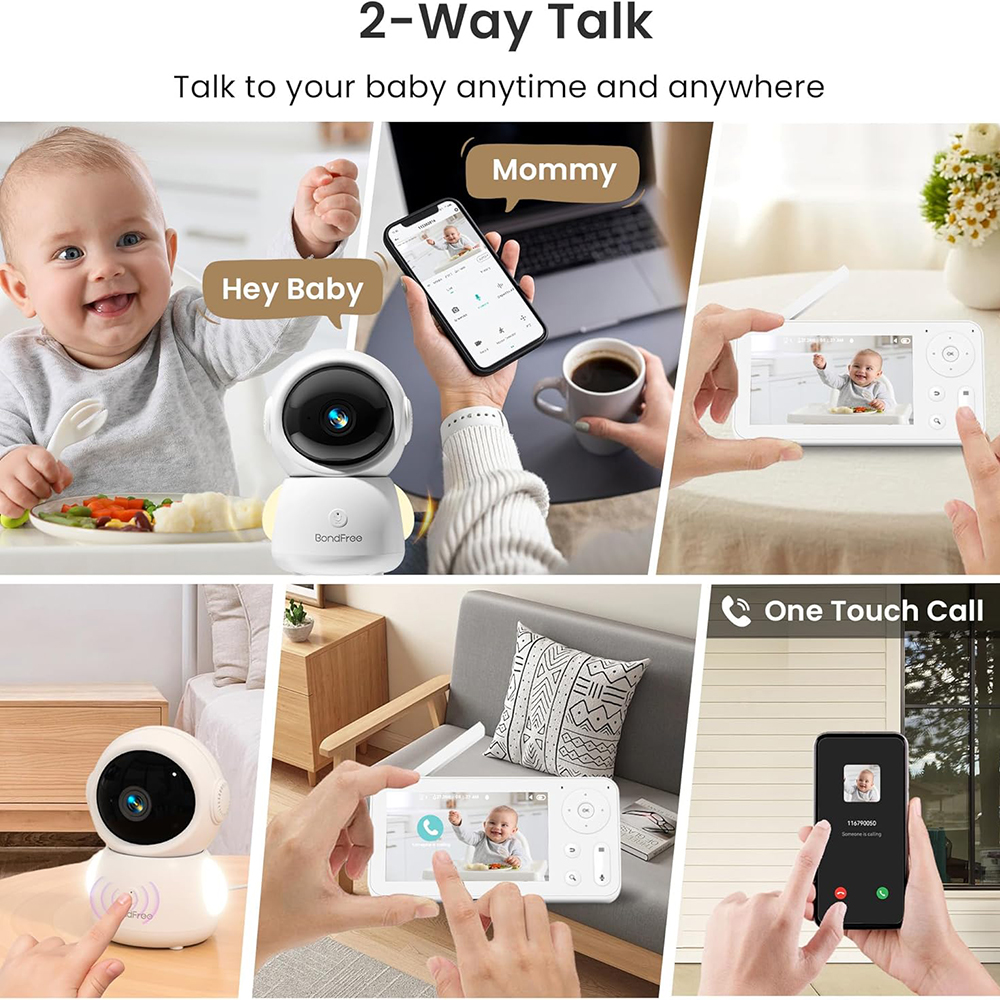 2K Baby Monitor with 2 Cameras - Photography Lighting With Umbrella のレビューと価格