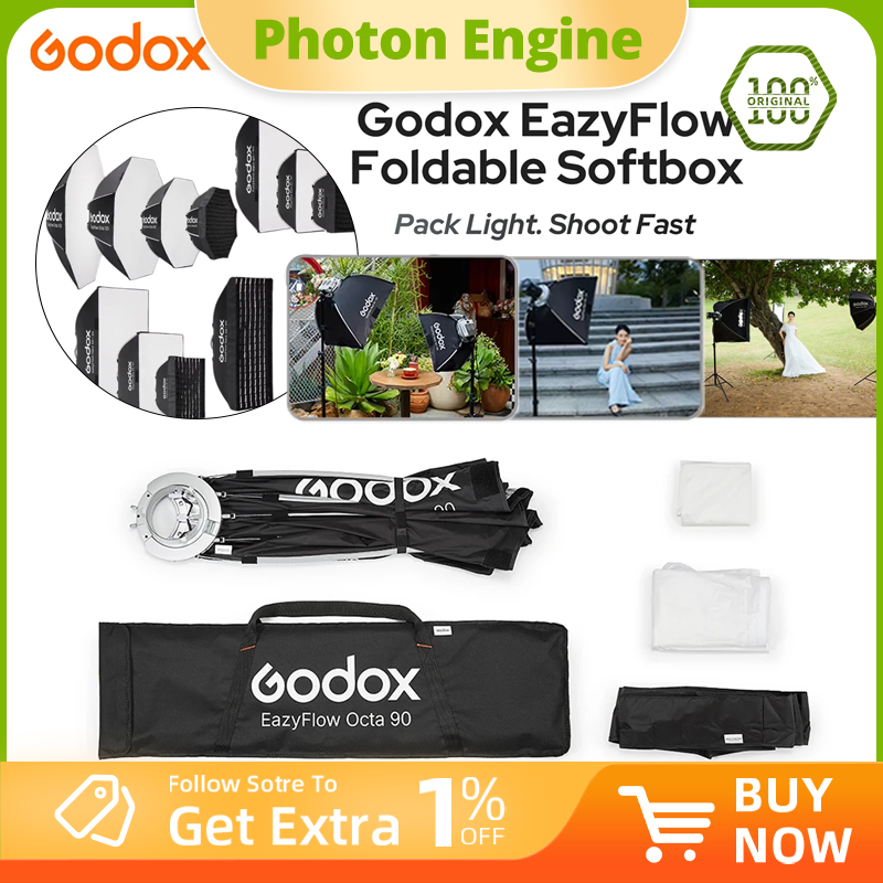 Godox EazyFlow series Foldable - Photography Lighting Softbox のレビューと価格