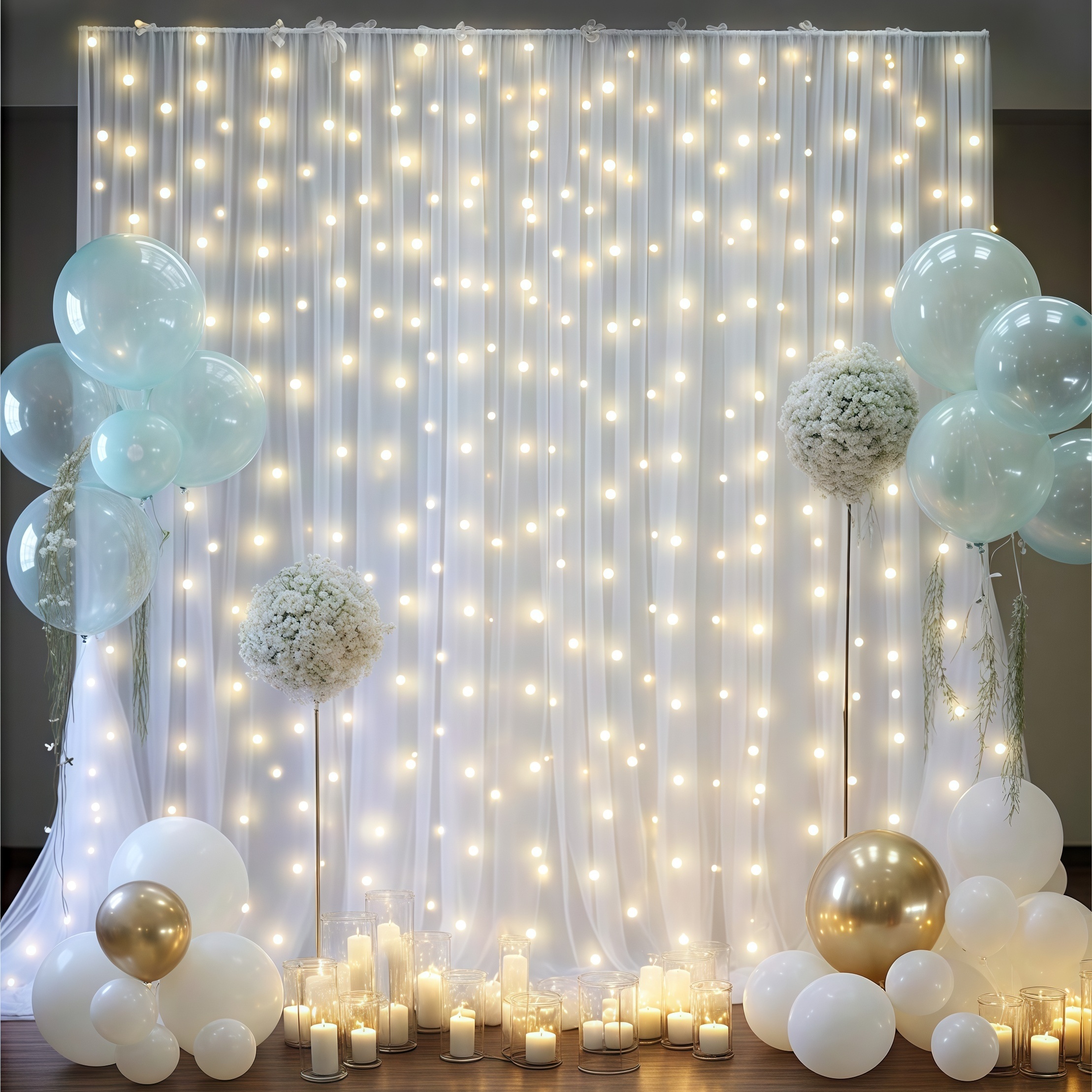 3pcs/set Tulle Backdrop Curtai - Photography Lighting Options のレビューと価格