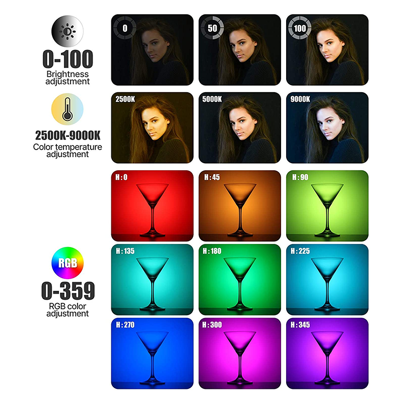 Ulanzi VL120 RGB Camera Video  - Photography Lighting With Umbrella のレビューと価格